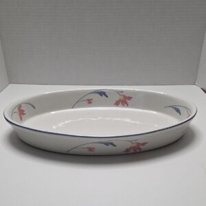 VTG Floral Oval Serving Dish
